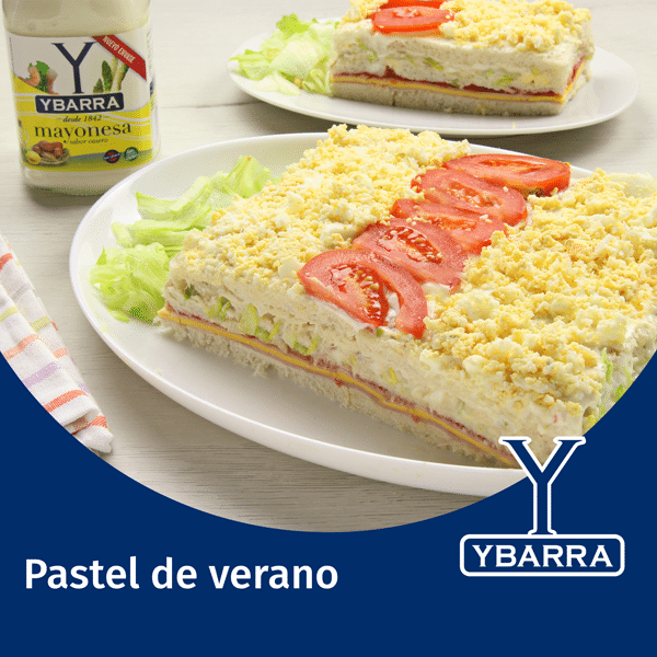 Pastel de Verano con Mayonesa Ybarra 