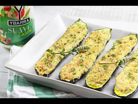 Calabacines gratinados con Suave Casera Ybarra 