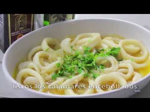 Calamares encebollados