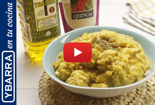 Curry de quinoa y pollo