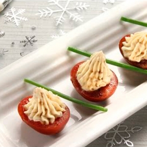 aperitivos de navidad recetas ybarra tomatitos rellenos con mayonesa