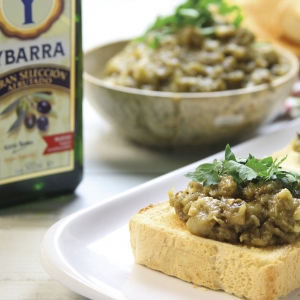 recetas ybarra caviar de berenjenas con aceite de oliva virgen extra