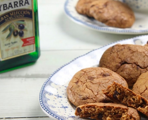 recetas ybarra cookies de chocolate con aceite virgen extra