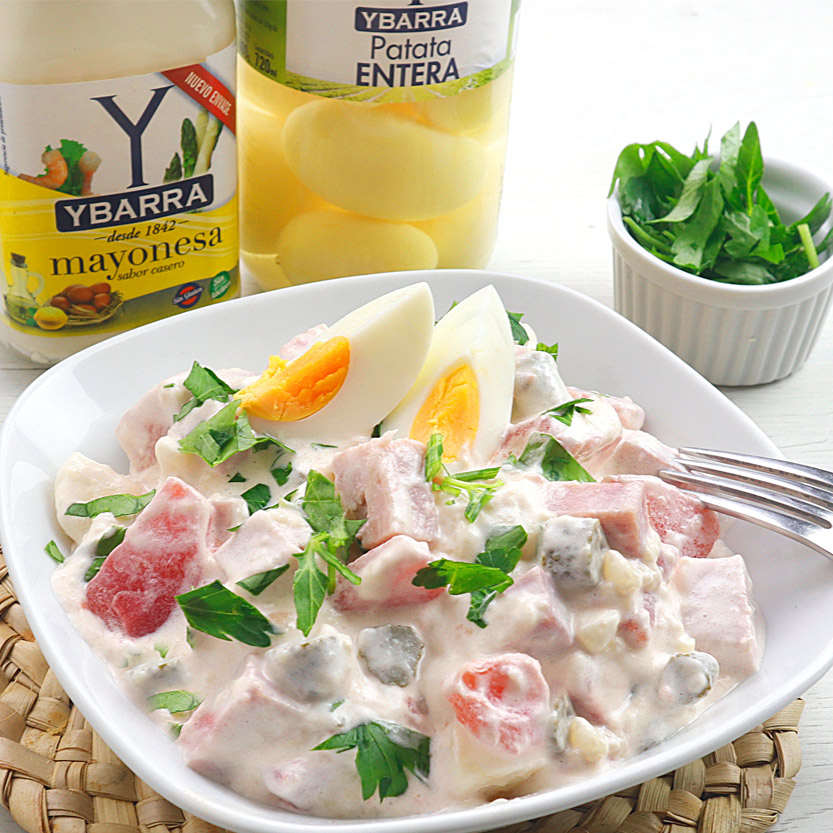 recetas ybarra ensalada piamontesa con mayonesa y patata