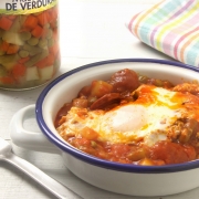 recetas ybarra huevos a la flamenca con macedonia y verduras