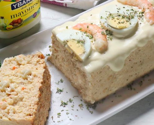 recetas ybarra pastel de pudin de merluza y mayonesa