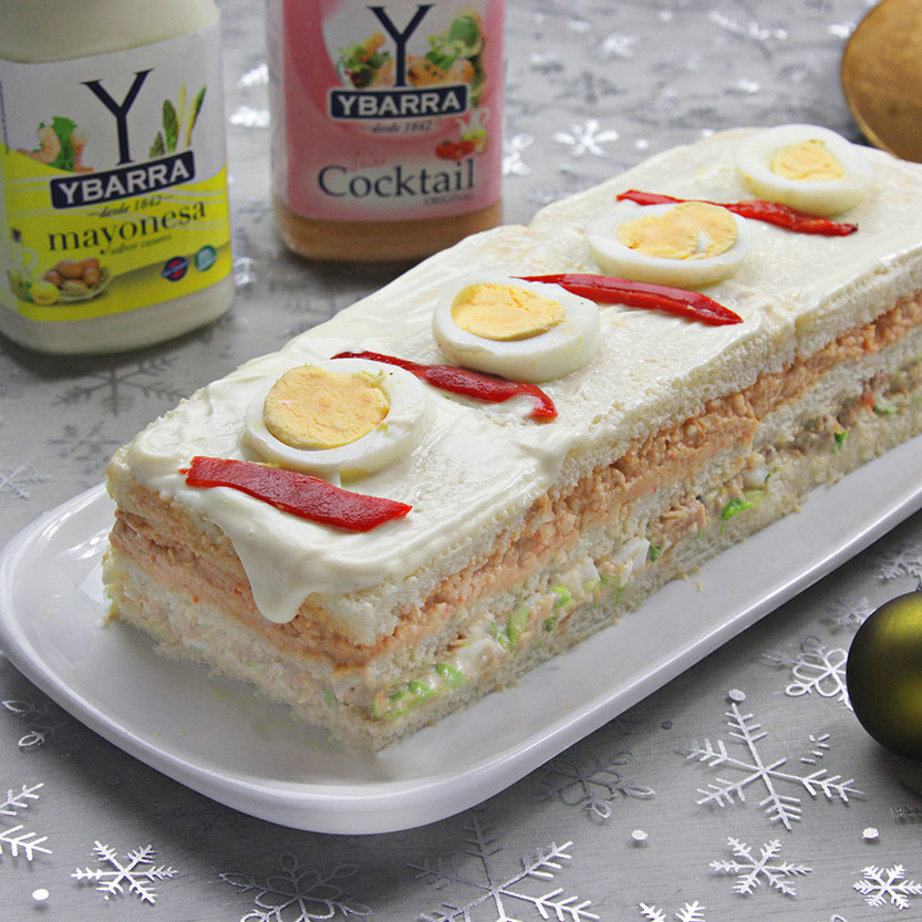 Pastel de Navidad con mayonesa y Cocktail Ybarra - Ybarra en tu cocina