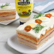 recetas ybarra pastel de primavera con mayonesa
