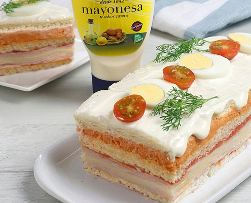 recetas ybarra pastel de primavera con mayonesa