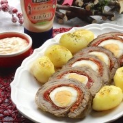 Rollo de ternera con mayonesa de Sriracha