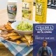 Guacamole de manzana y totopos caseros