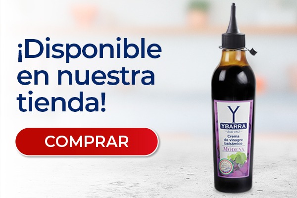 Banner crema de vinagre balsámico de Módena de la tienda online de ybarra