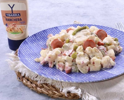 ensalada alemana con salsa ranchera