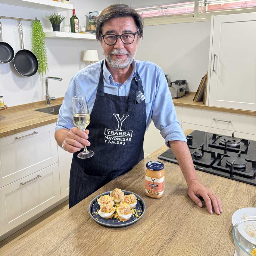 Huevos rellenos de Surimi con Cocktail