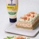 Pastel de marisco con mayonesa