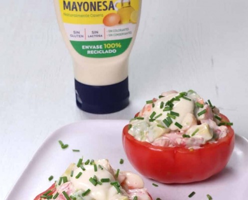 tomates rellenos con aguacate