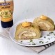 rollo de patata, jamón y queso