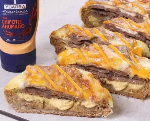 barcaza de ternera con salsa chipotle