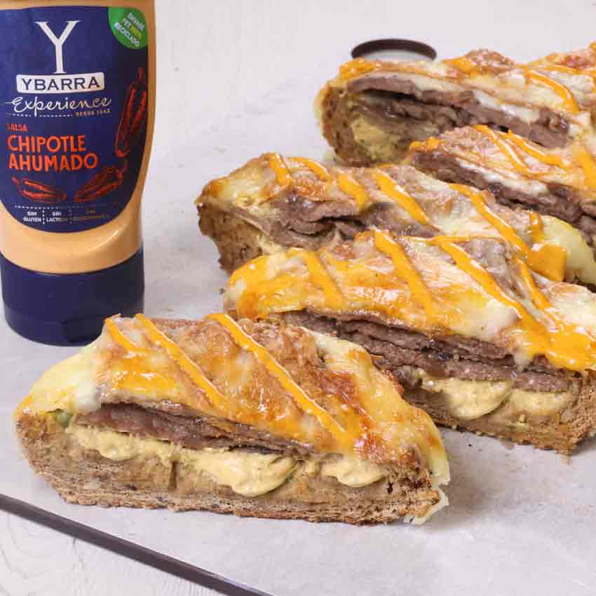 Barcaza de ternera con salsa chipotle
