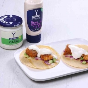Tacos de Coliflor con Salsa Experience de Cebolla Caramelizada