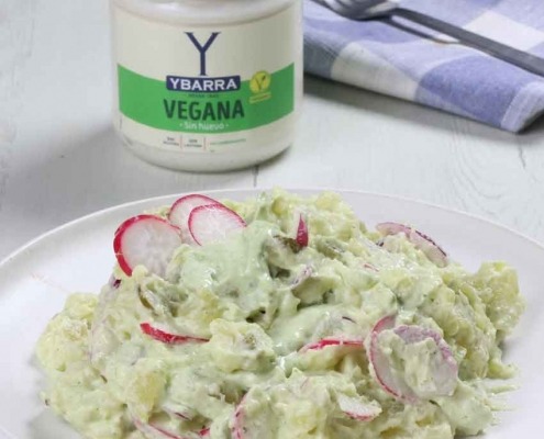 ensalada vegana al albahaca