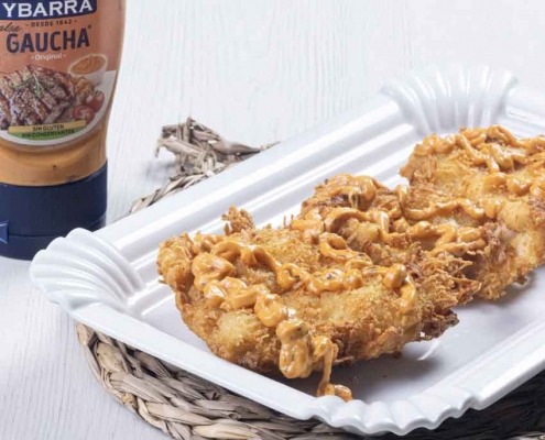 Filetes empanados crujientes