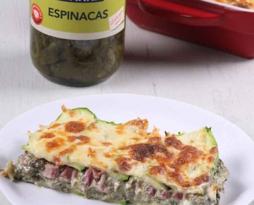 lasana calabacin y espinacas