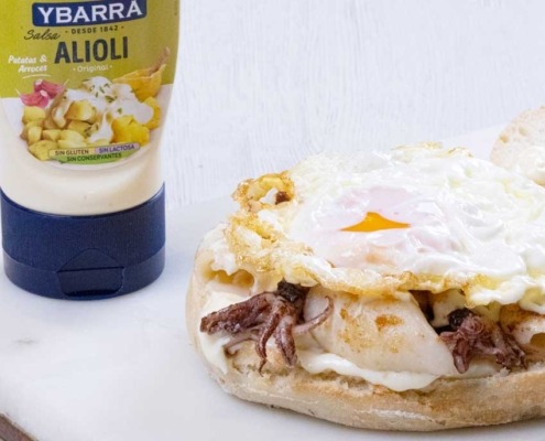 bocadillo con chipirones a la gaucha