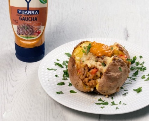 Patatas rellenas de carne a la Gaucha