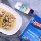 Taco de salmón con salsa Kebab