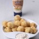 Croquetas de patata y pollo elaboradas con Patatas Ybarra y Salsa Ranchera Ybarra.
