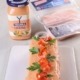 Pastel de salmón preparado con Centros de Salmón Pescanova y Salsa Cocktail Ybarra.